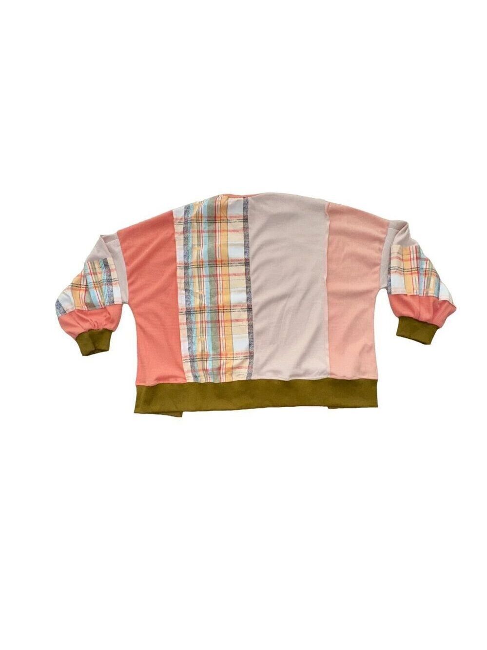 Appliqued Floral Lightweight Oversized Sweatshirt Size Large NWOT - Picture 6 of 16